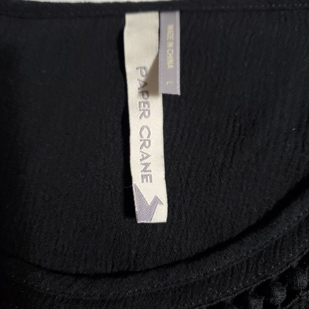 Paper Crane Black Tank Top - Picture 7 of 11